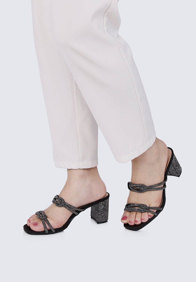 Jamila Comfy Heels In BlackShoes - myballerine
