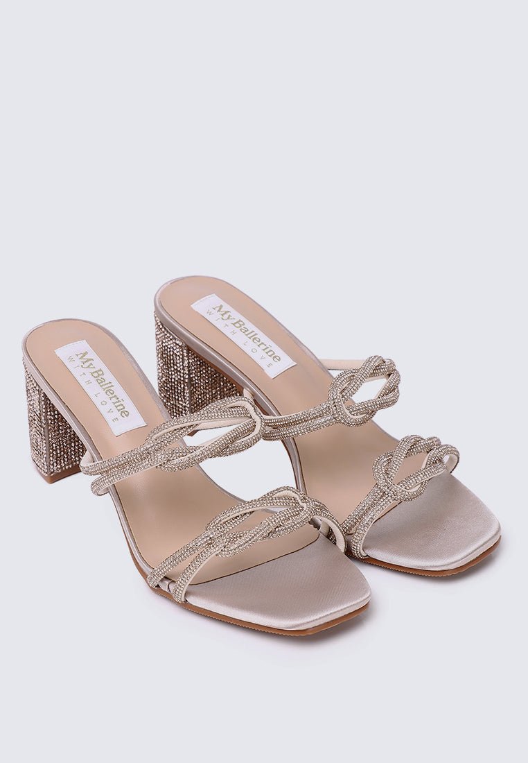 Jamila Comfy Heels In NudeShoes - myballerine