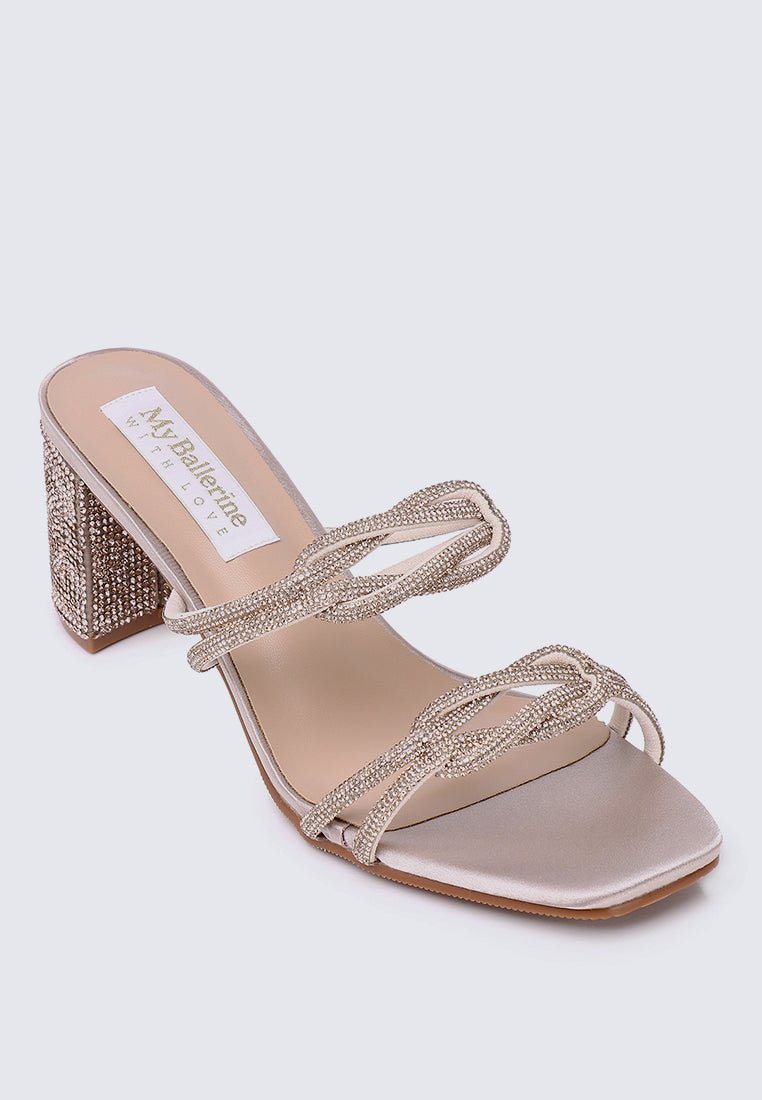Jamila Comfy Heels In NudeShoes - myballerine