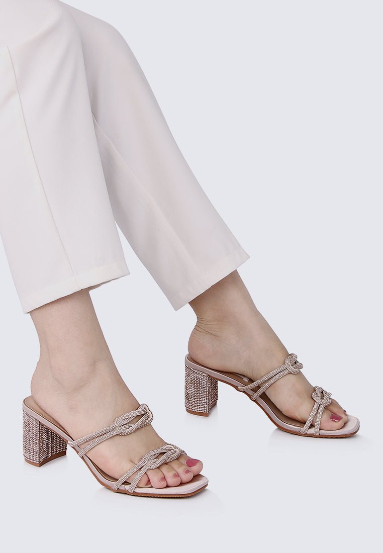 Jamila Comfy Heels In NudeShoes - myballerine