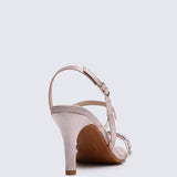 Kristine Comfy Heels In Champagne - myballerine
