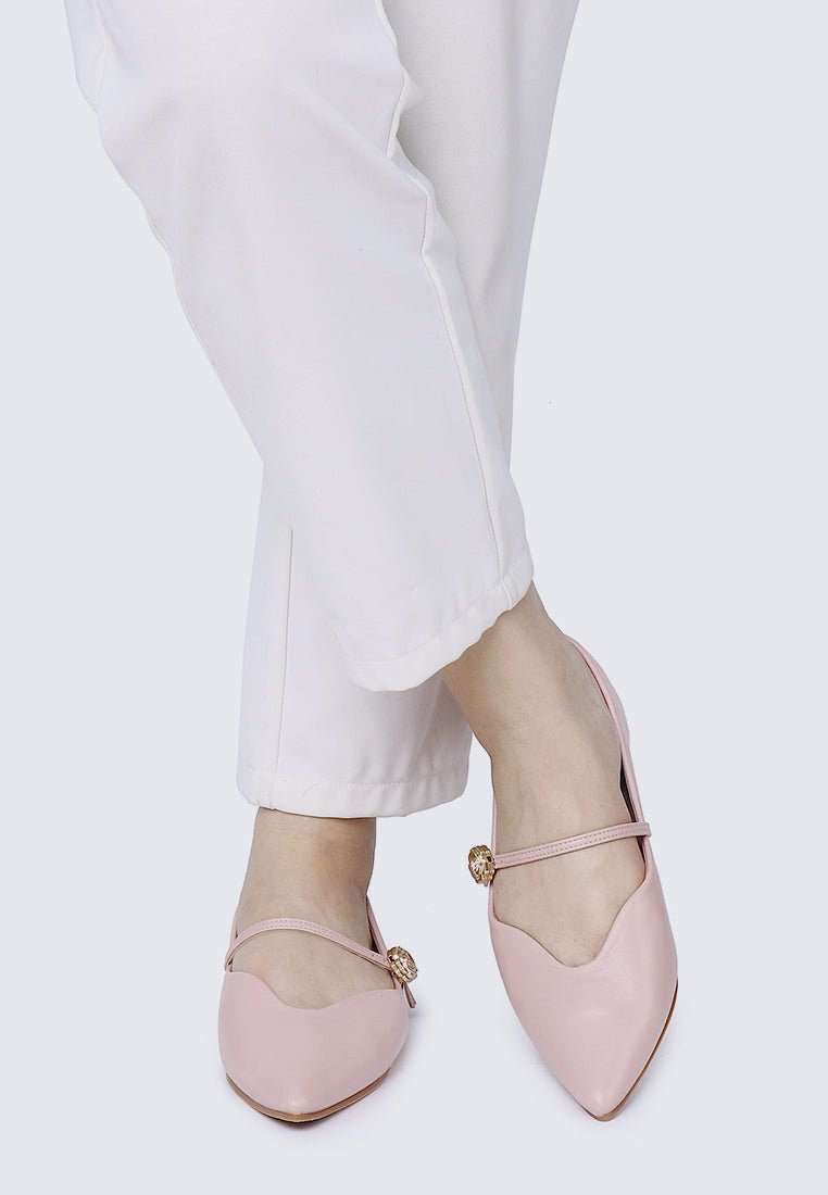 La Rosée Comfy Ballerina In Nude PinkShoes - myballerine