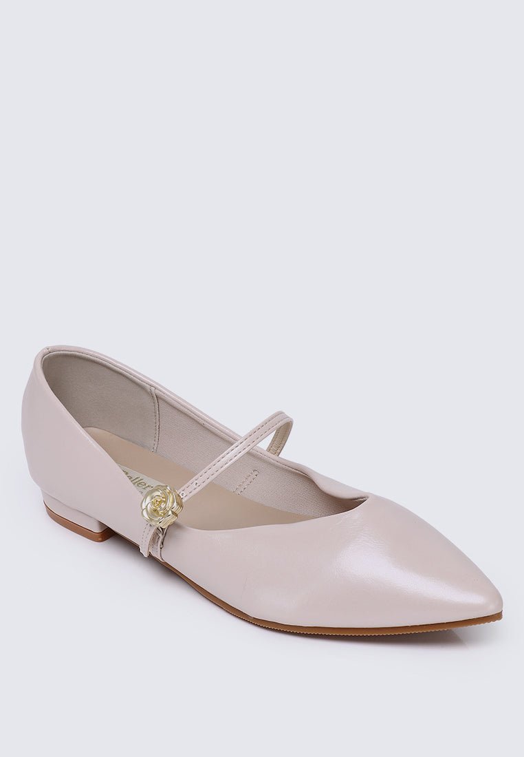 La Ros??e Comfy Ballerina In NudeShoes - myballerine