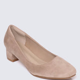Leah Comfy Pumps In AlmondShoes - myballerine