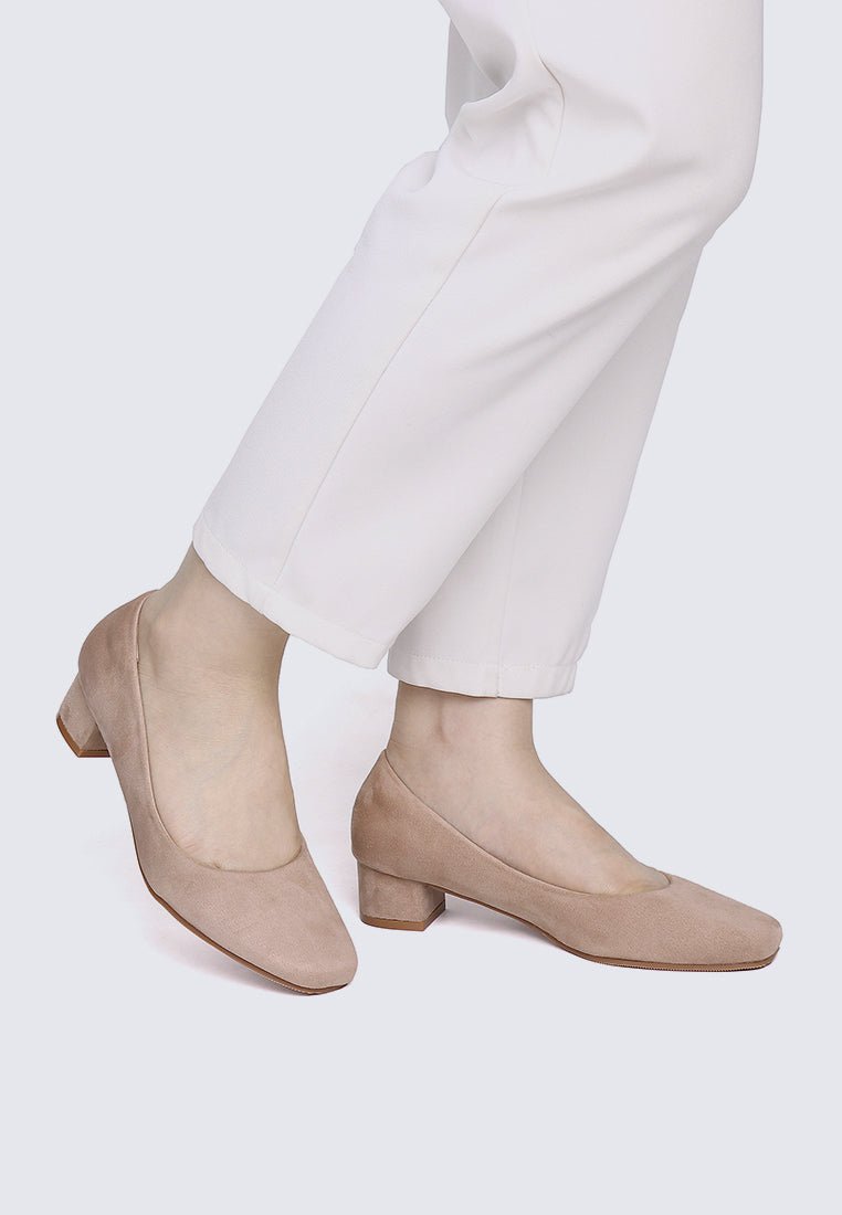 Leah Comfy Pumps In AlmondShoes - myballerine