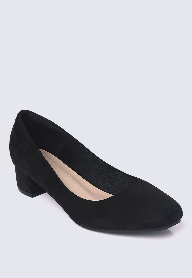 Leah Comfy Pumps In BlackShoes - myballerine