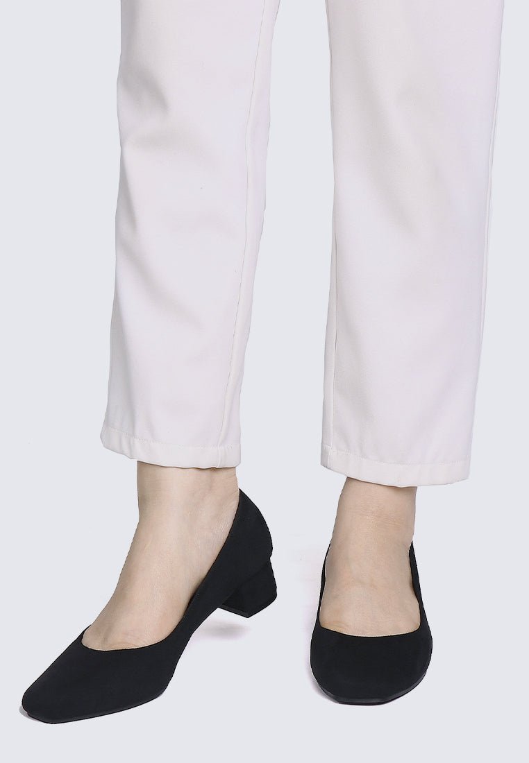 Leah Comfy Pumps In BlackShoes - myballerine