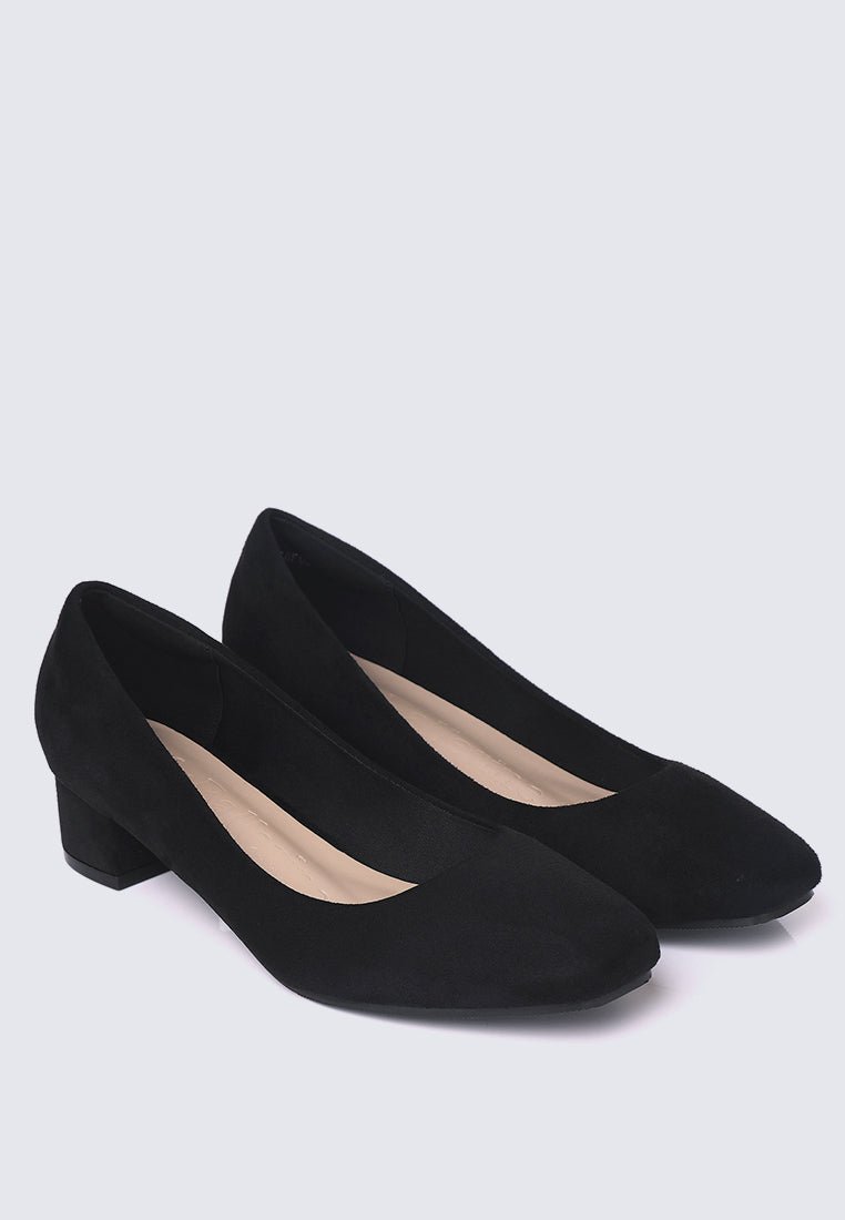 Leah Comfy Pumps In BlackShoes - myballerine