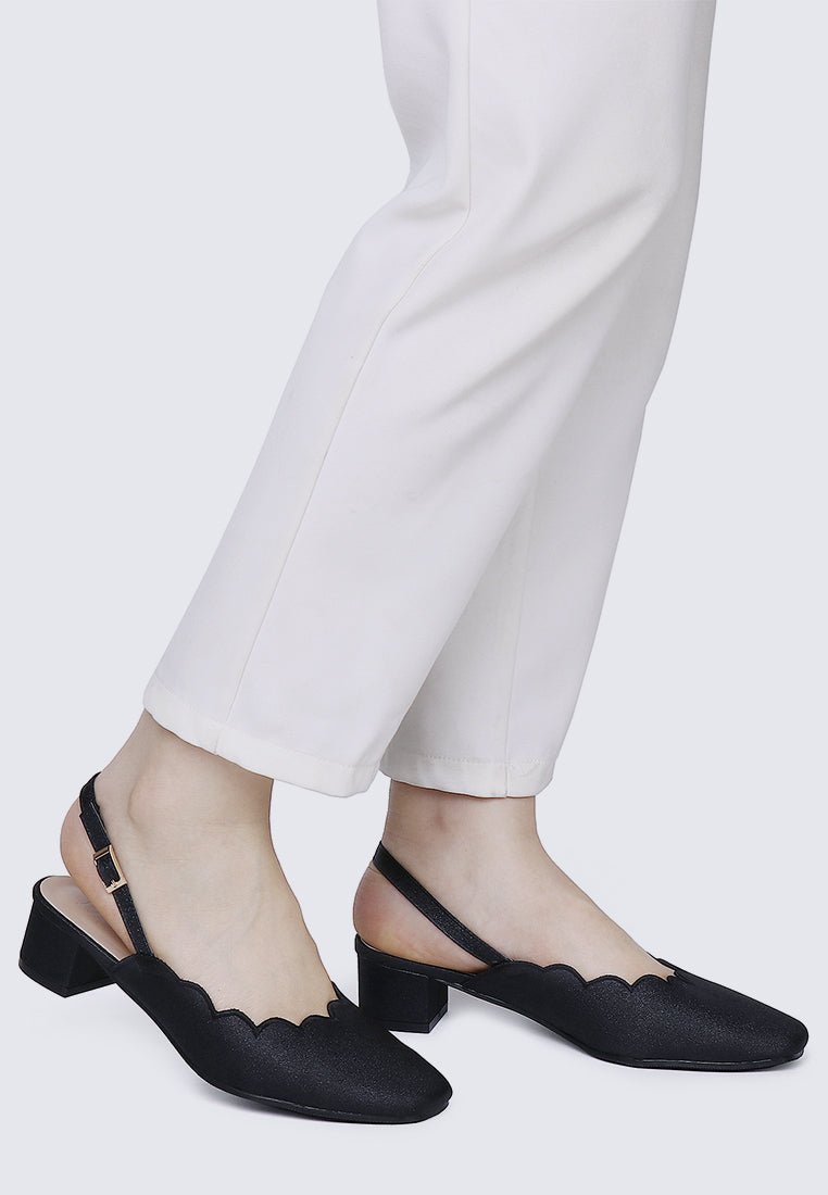 Lizzy Comfy Heels In BlackShoes - myballerine