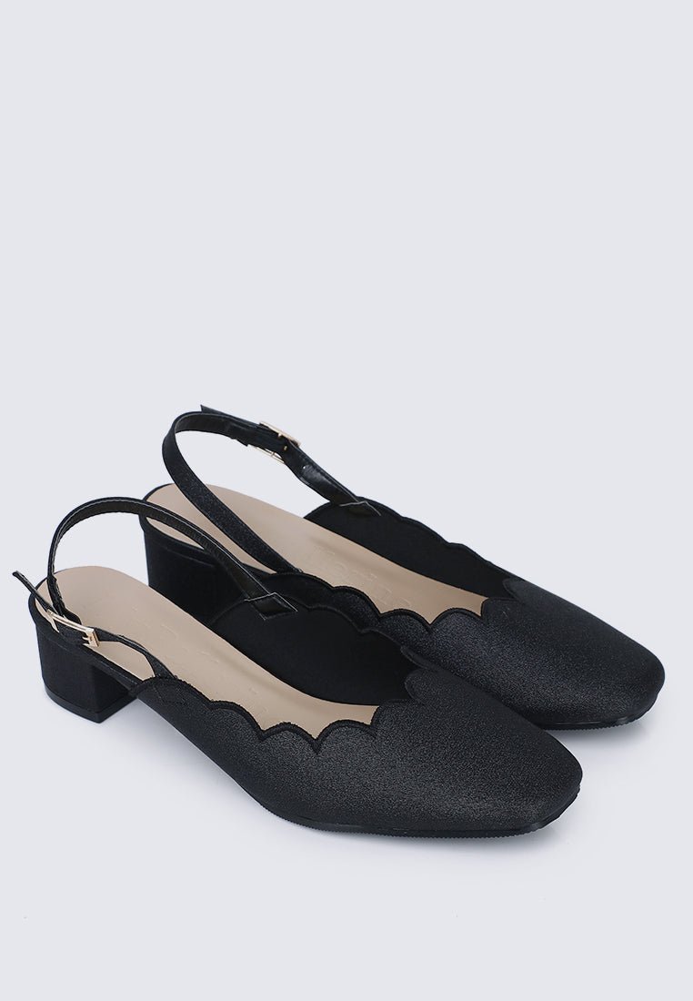 Lizzy Comfy Heels In BlackShoes - myballerine