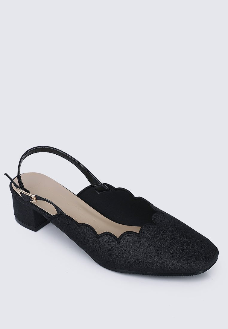 Lizzy Comfy Heels In BlackShoes - myballerine