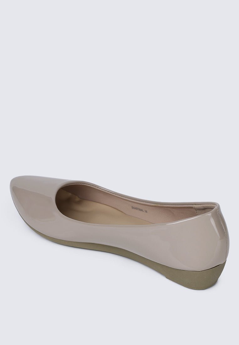 Lunna Comfy Ballerina In AlmondShoes - myballerine