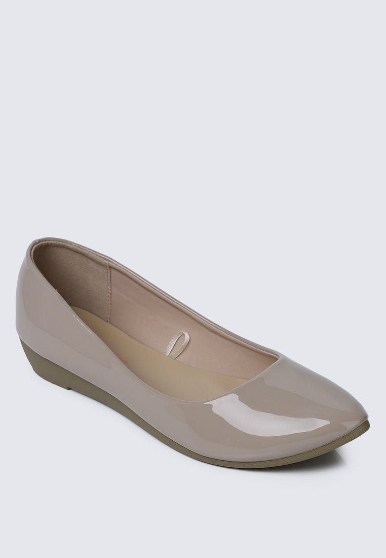Lunna Comfy Ballerina In AlmondShoes - myballerine