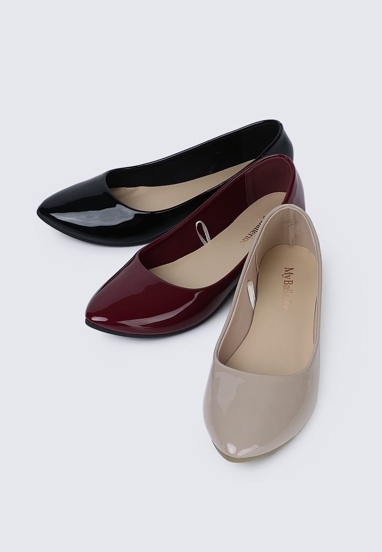 Lunna Comfy Ballerina In AlmondShoes - myballerine