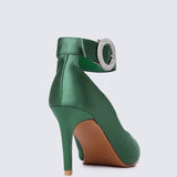 Lyla Comfy Pumps In GreenShoes - myballerine