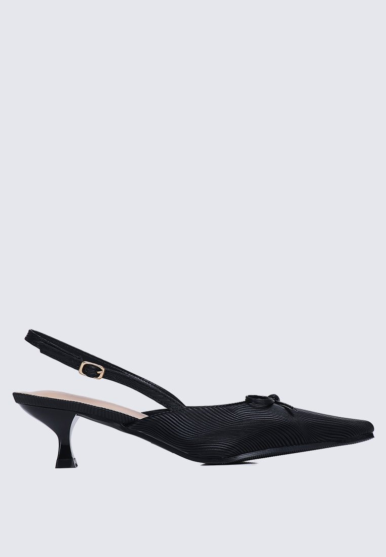 Lynn Comfy Heels In BlackShoes - myballerine