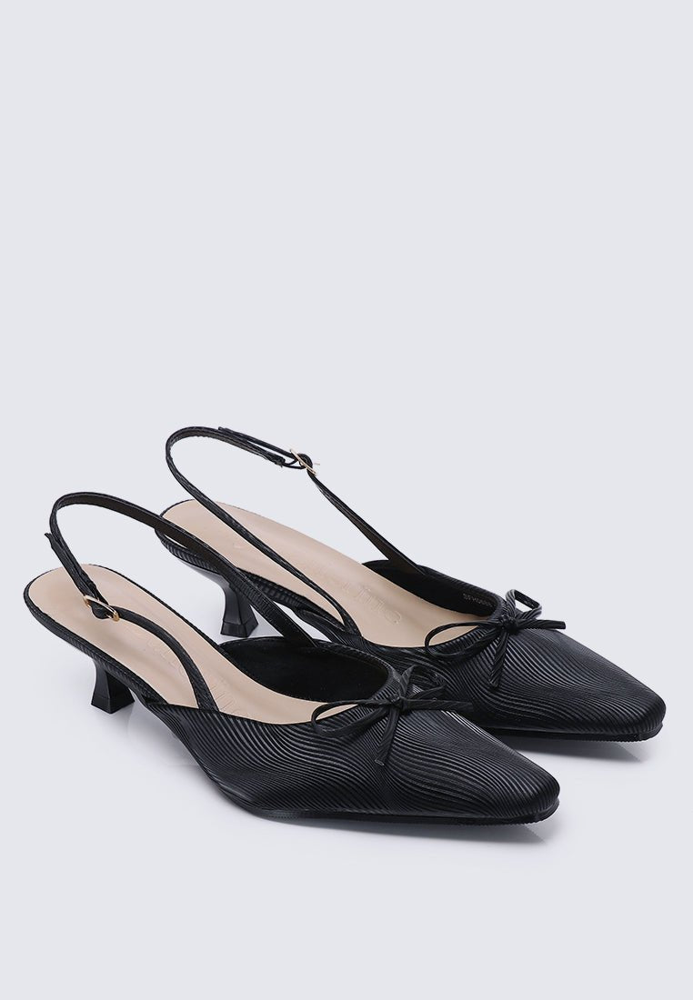 Lynn Comfy Heels In BlackShoes - myballerine