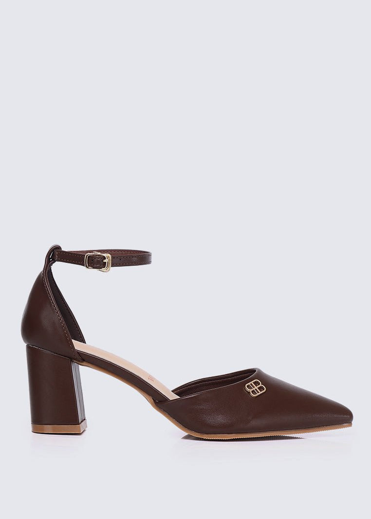 Mandy WideFit Comfy Heels In EspressoShoes - myballerine
