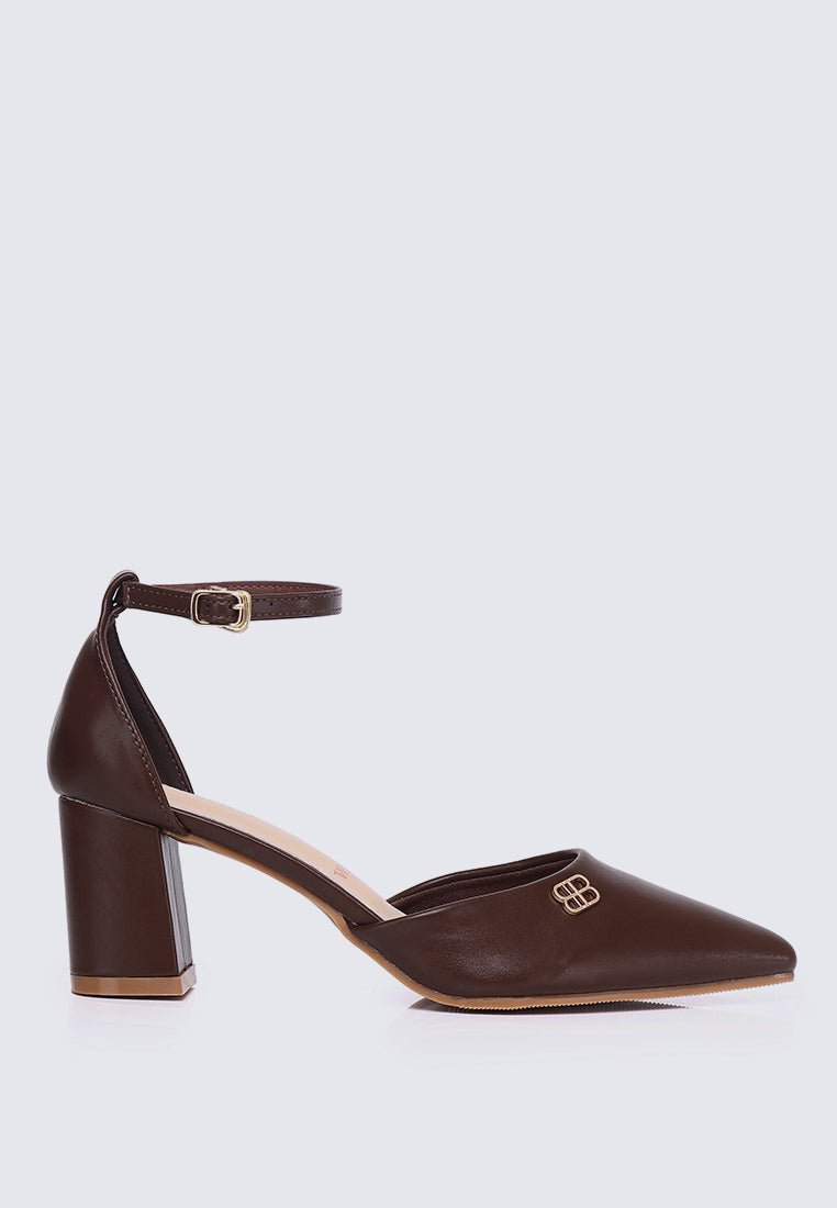Mandy WideFit Comfy Heels In EspressoShoes - myballerine
