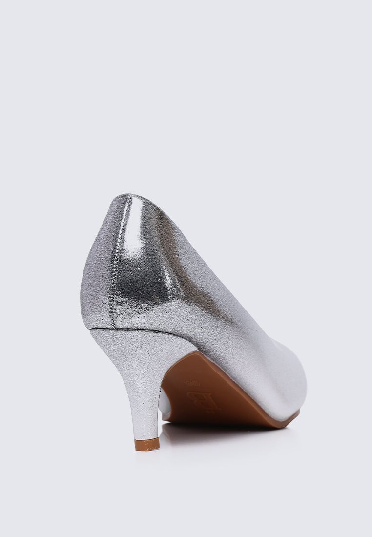 Maureen Comfy Pumps In SilverShoes - myballerine