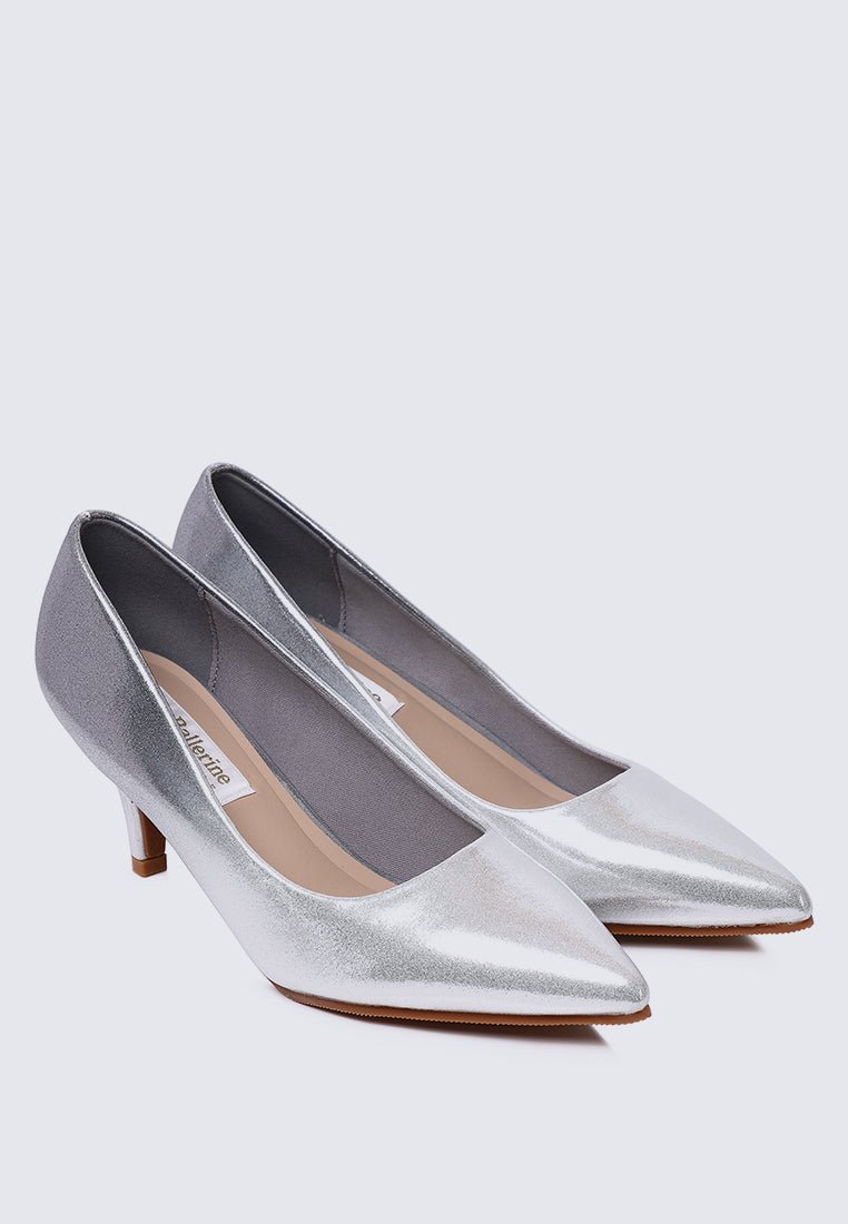 Maureen Comfy Pumps In SilverShoes - myballerine