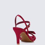 Melissa Comfy Heels In Maroon - myballerine