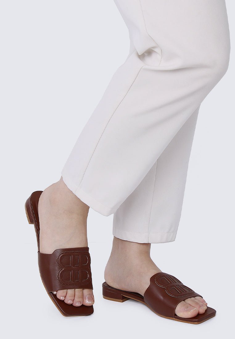 Michelle Comfy Sandals In BrownShoes - myballerine