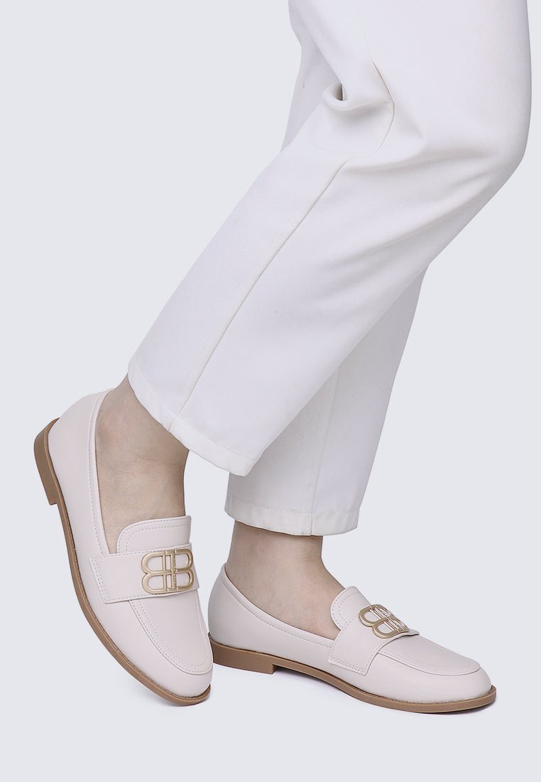 Minetta Comfy Loafers In BeigeShoes - myballerine