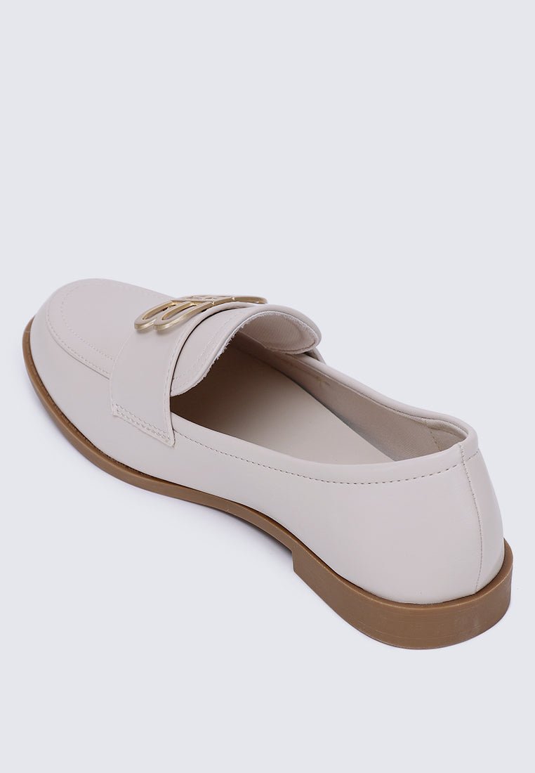 Minetta Comfy Loafers In BeigeShoes - myballerine