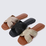 Mocca Comfy Sandals In BlackShoes - myballerine