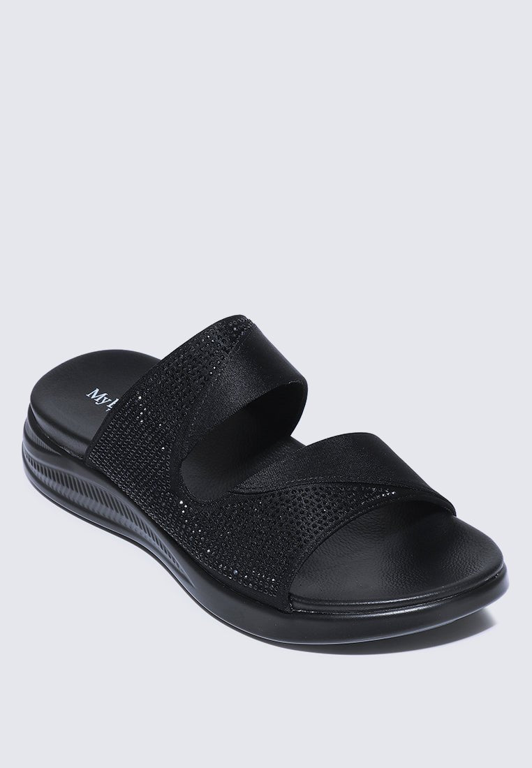 My Soft Steps Comfy Sandals In BlackShoes - myballerine