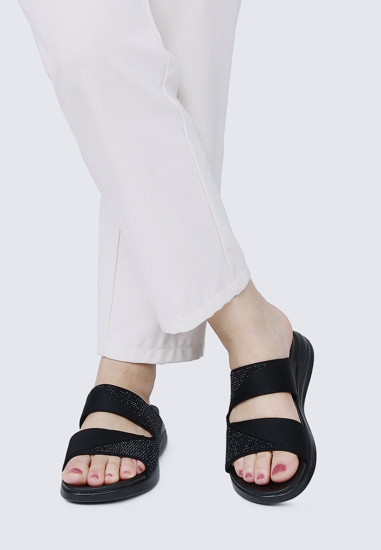 My Soft Steps Comfy Sandals In BlackShoes - myballerine