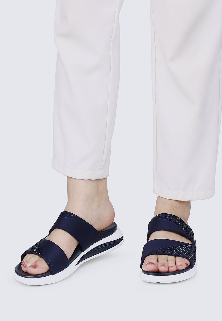 My Soft Steps Comfy Sandals In NavyShoes - myballerine
