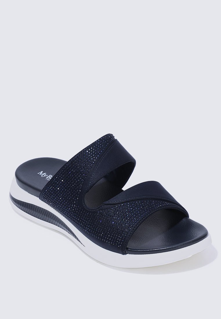 My Soft Steps Comfy Sandals In NavyShoes - myballerine