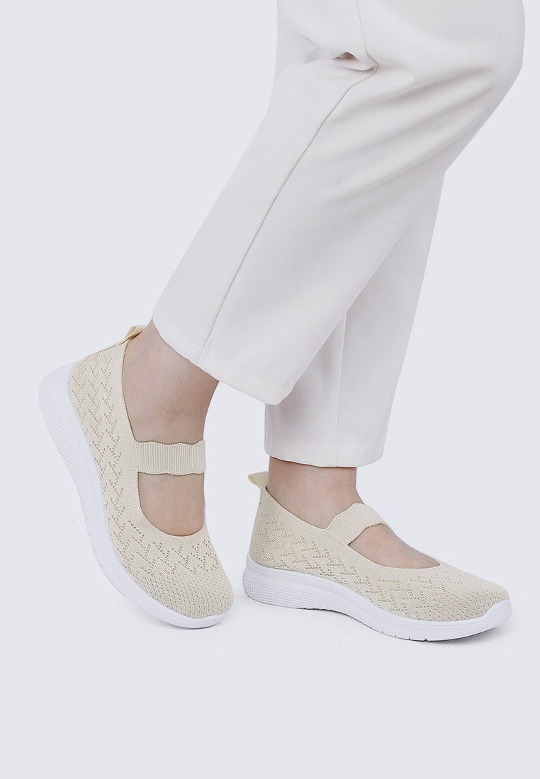 My Steps Comfy Sneakers In BeigeShoes - myballerine
