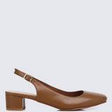 Palmer Comfy Heels In BrownShoes - myballerine