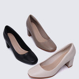 Pauline Comfy Heels In Beige - myballerine