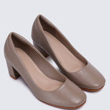 Pauline Comfy Heels In Taupe - myballerine