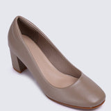 Pauline Comfy Heels In Taupe - myballerine