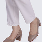 Pauline Comfy Heels In Taupe - myballerine