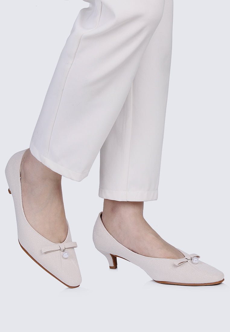 Perla Comfy Pumps In Nude - myballerine