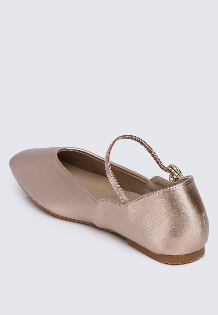 P??tale De Rose Comfy Ballerina In Rose GoldShoes - myballerine