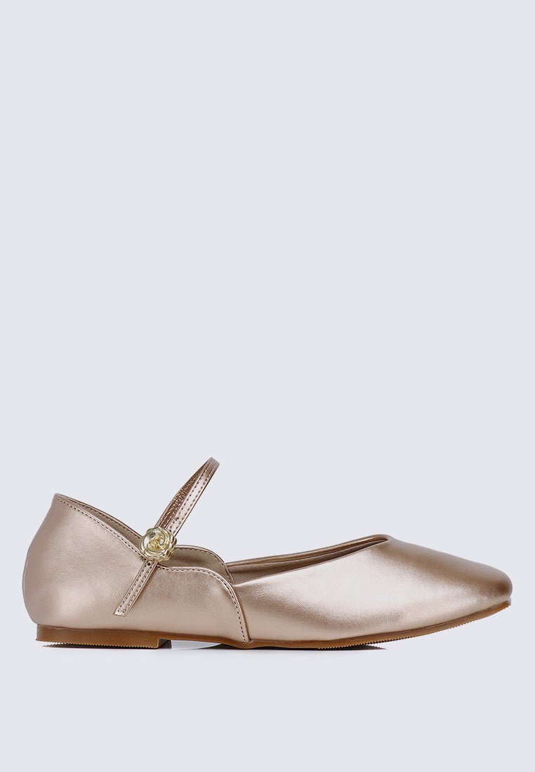 P??tale De Rose Comfy Ballerina In Rose GoldShoes - myballerine