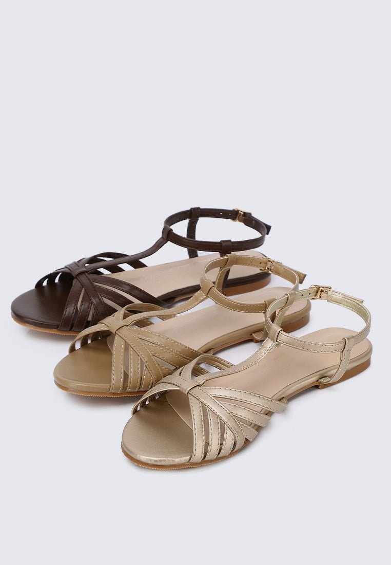 Rebecca Comfy Sandals In GoldShoes - myballerine