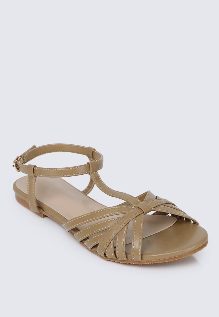 Rebecca Comfy Sandals In TaupeShoes - myballerine