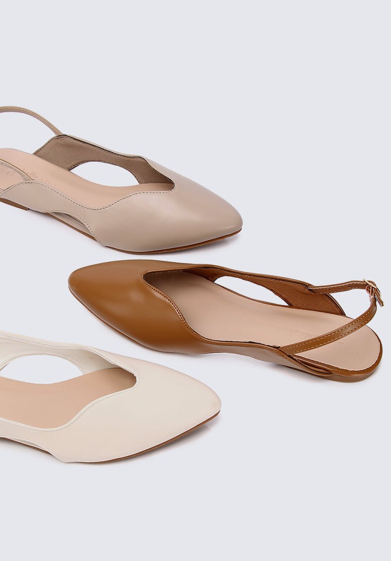 Riley Comfy Ballerina In AlmondShoes - myballerine