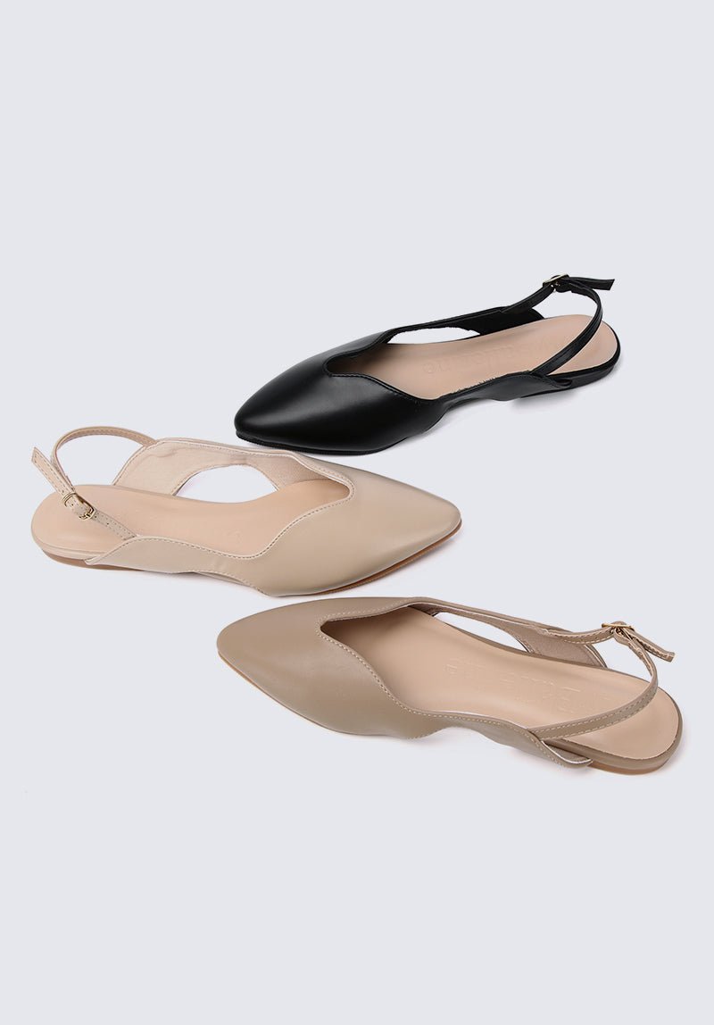Riley Comfy Ballerina In TaupeShoes - myballerine