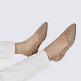 Riley Comfy Ballerina In TaupeShoes - myballerine