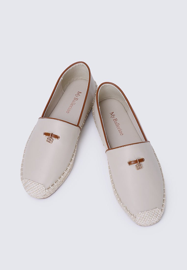 Roberta Comfy Espadrilles In BeigeShoes - myballerine