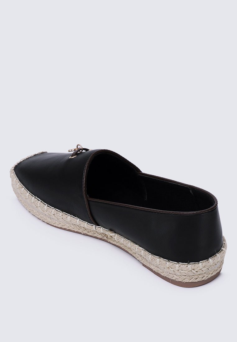 Roberta Comfy Espadrilles In BlackShoes - myballerine